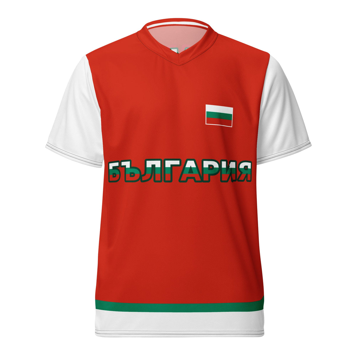 Червена фанелка България / Camiseta roja Bulgaria