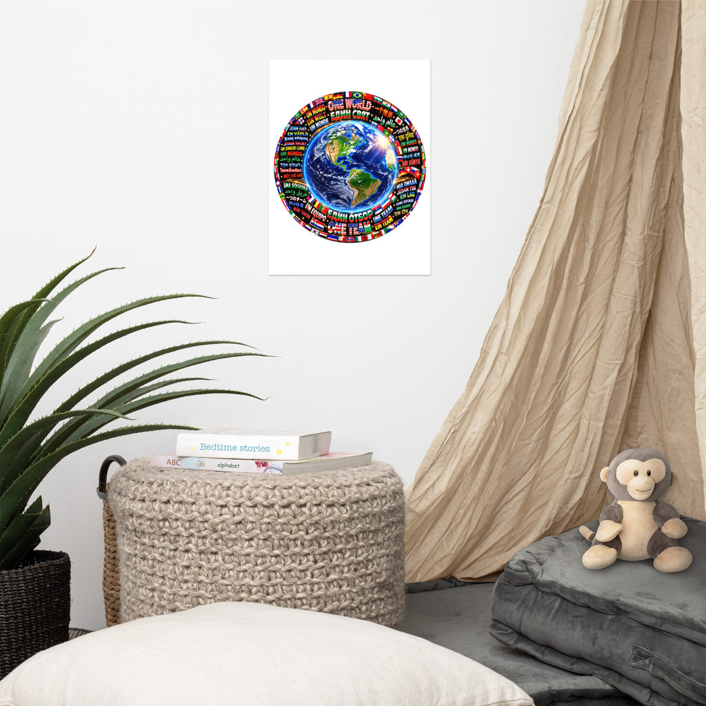 Póster ONE WORLD • ONE TEAM 30×40 – imagen 4