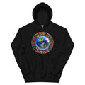 Sudadera con capucha ONE WORLD • ONE TEAM – color negro, vista frontal