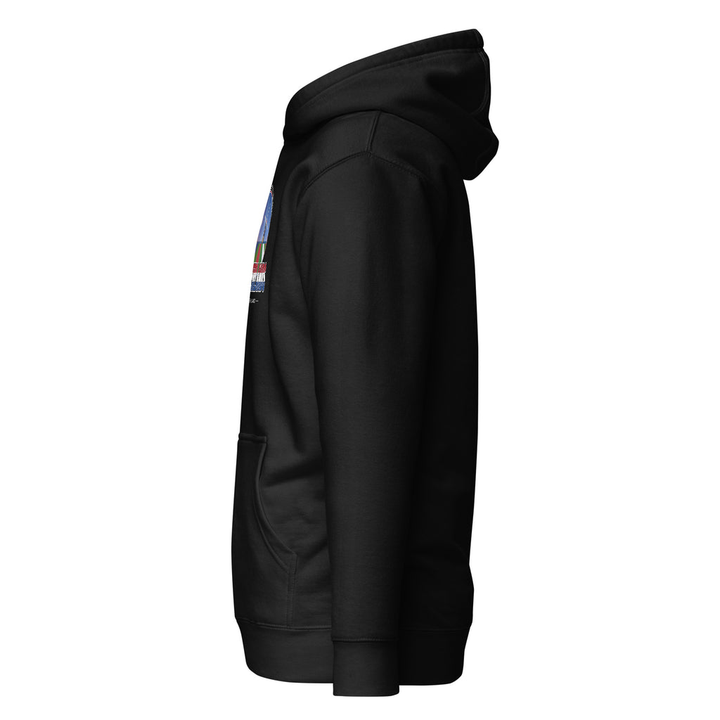 Hoodie NEDERLAND – Grachten, Molens & Tulpen, linkerkant
