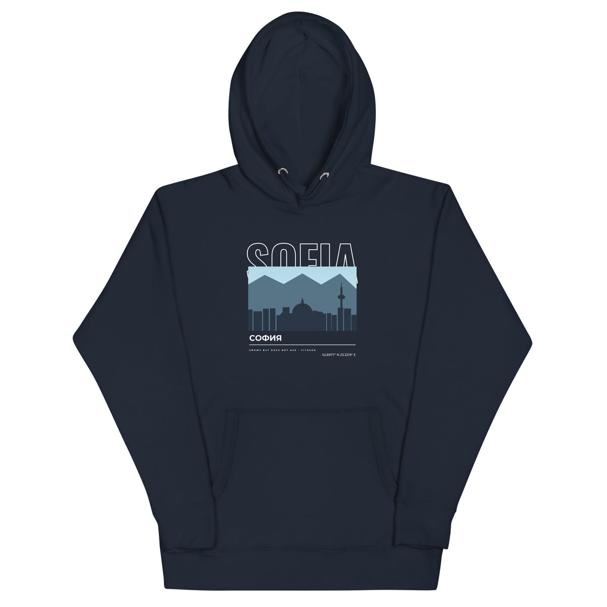Sudadera SOFIA София – diseño con Vitosha – diseño original TWOK®, imagen 2 de 5