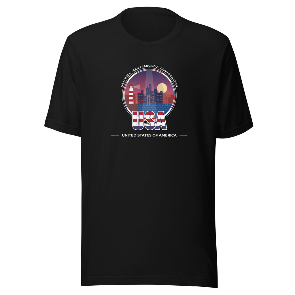 USA T-Shirt – Coast to Coast Road Trip, front view