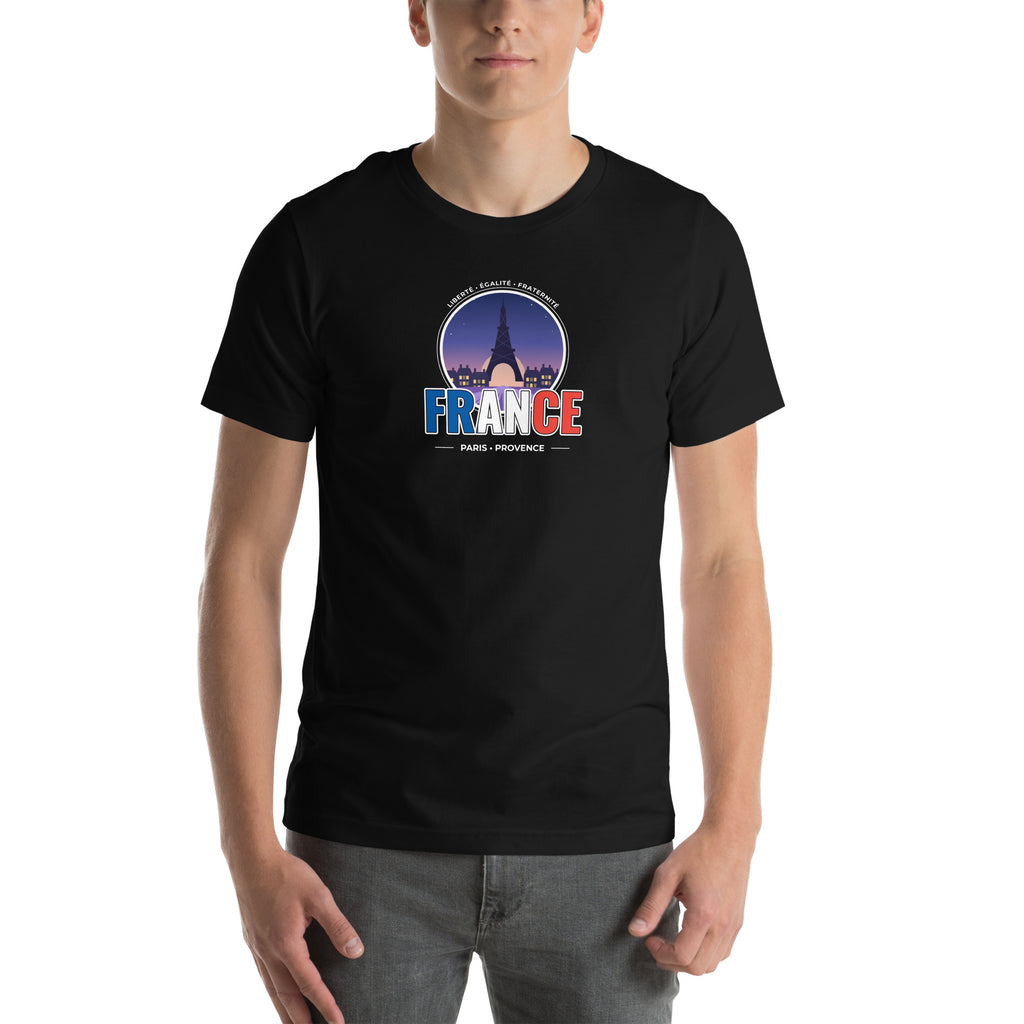 Camiseta FRANCE – París y Provenza – diseño original TWOK®, imagen 1 de 6
