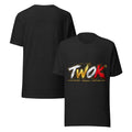 Camiseta unisex TWOK® – Music • Merch • Culture, logo en la parte delantera