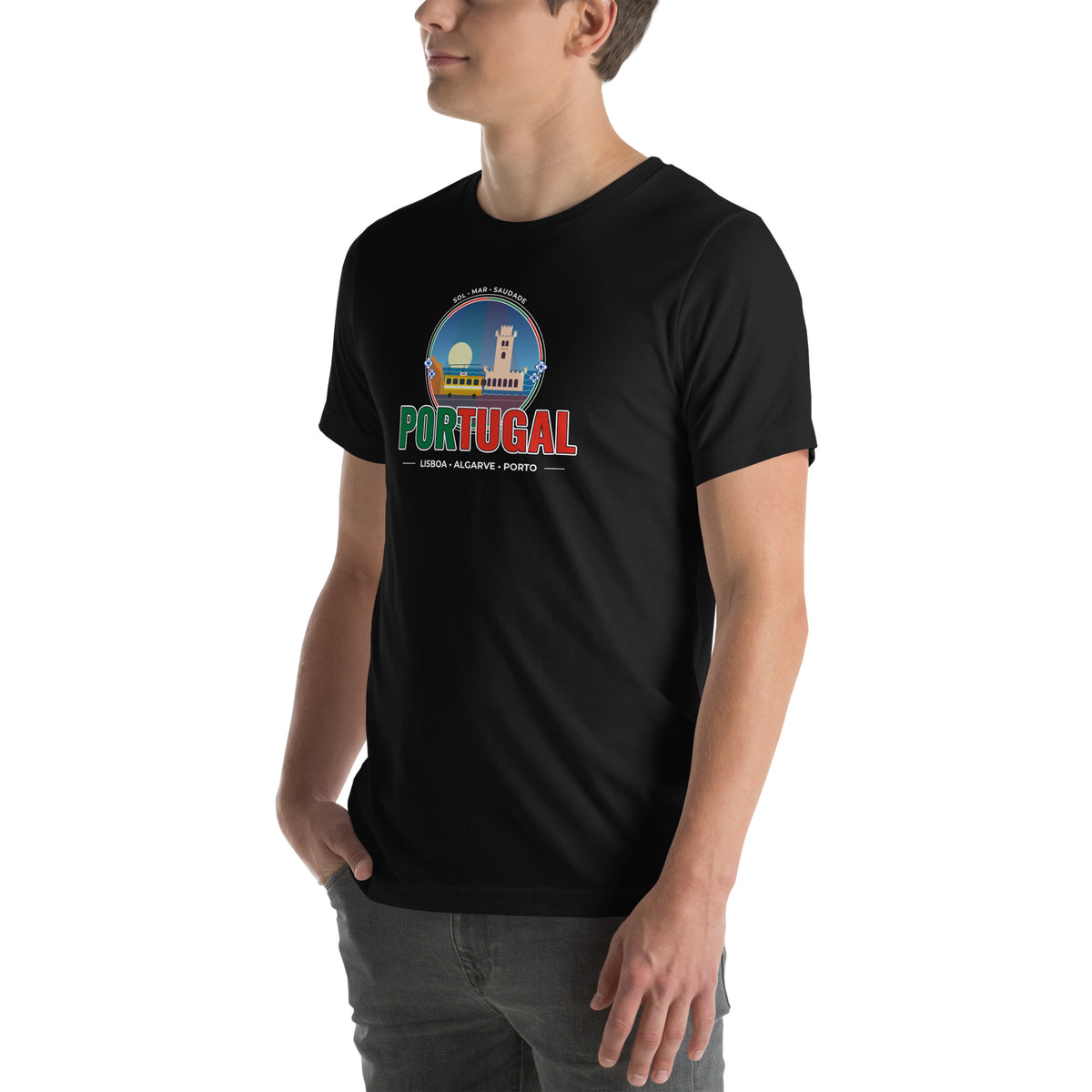T-shirt PORTUGAL – Lisboa, Porto e Algarve, outra vista