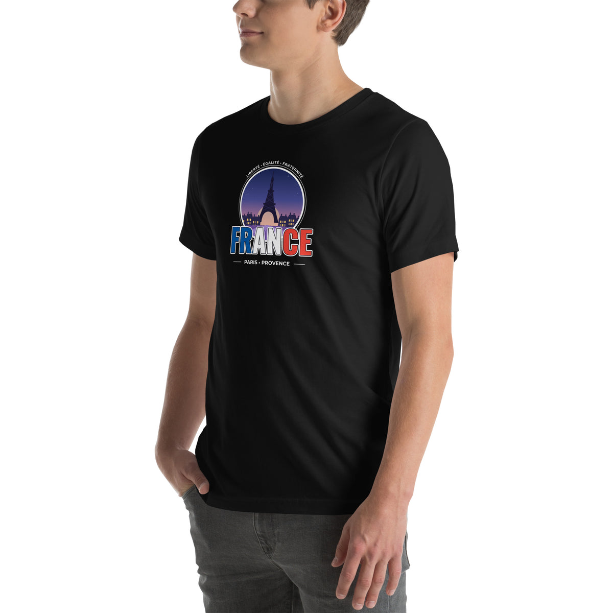Camiseta FRANCE – París y Provenza – diseño original TWOK®, imagen 4 de 6
