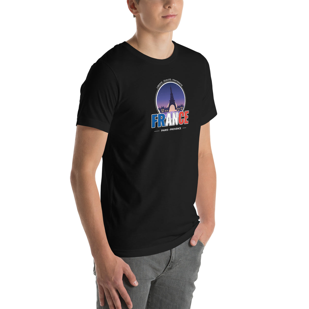 Camiseta FRANCE – París y Provenza – diseño original TWOK®, imagen 6 de 6