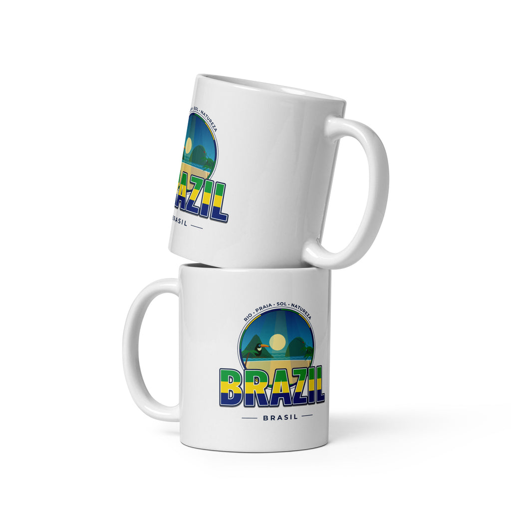 Caneca BRASIL – Rio, Amazônia e Praias, vista de frente